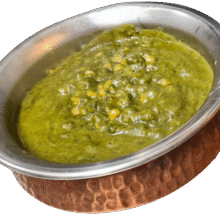 8. Dal  Palak vegetarisk /vegan (bord) (medelstark)
